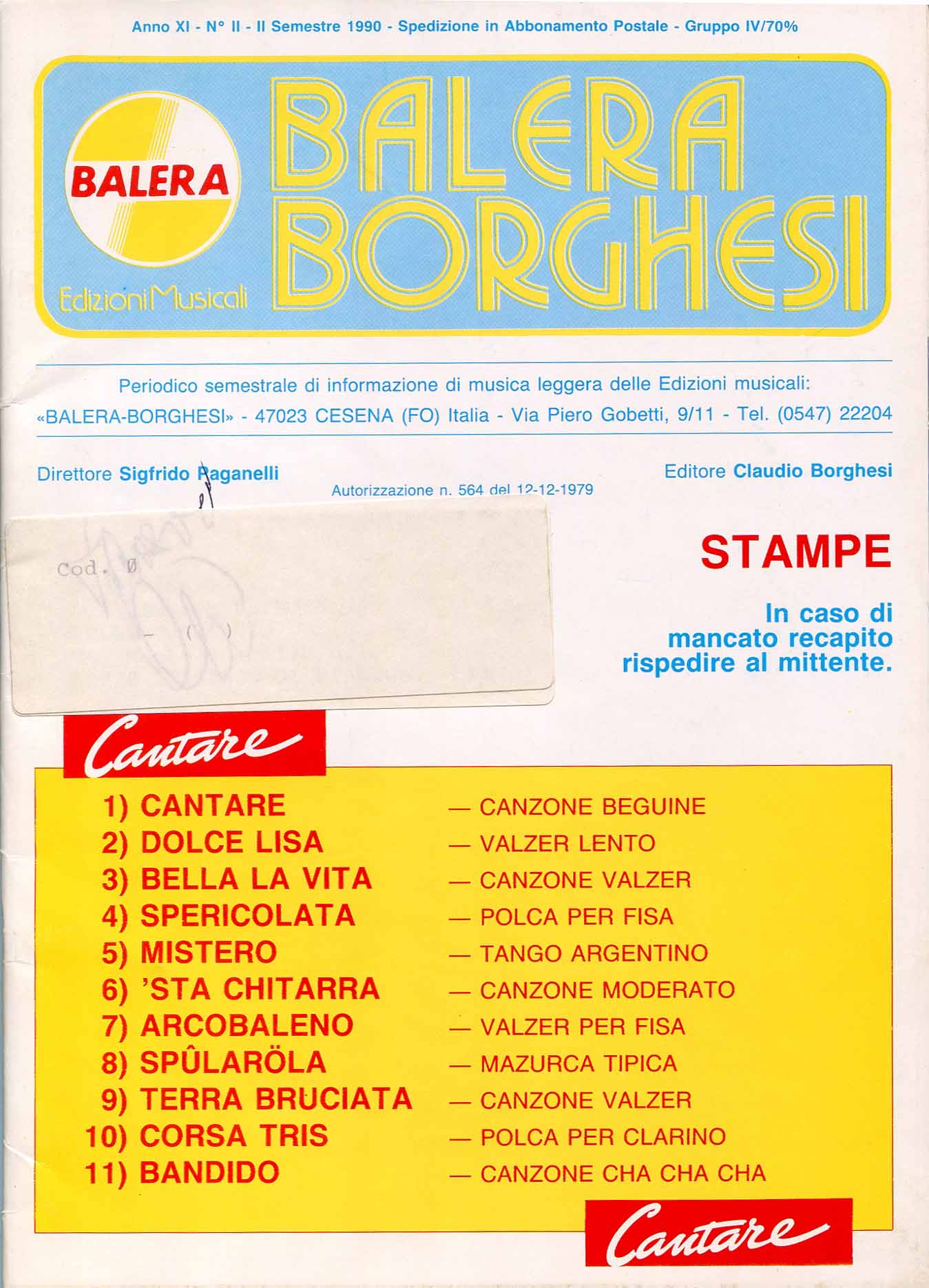Cantare: canzone - beguine